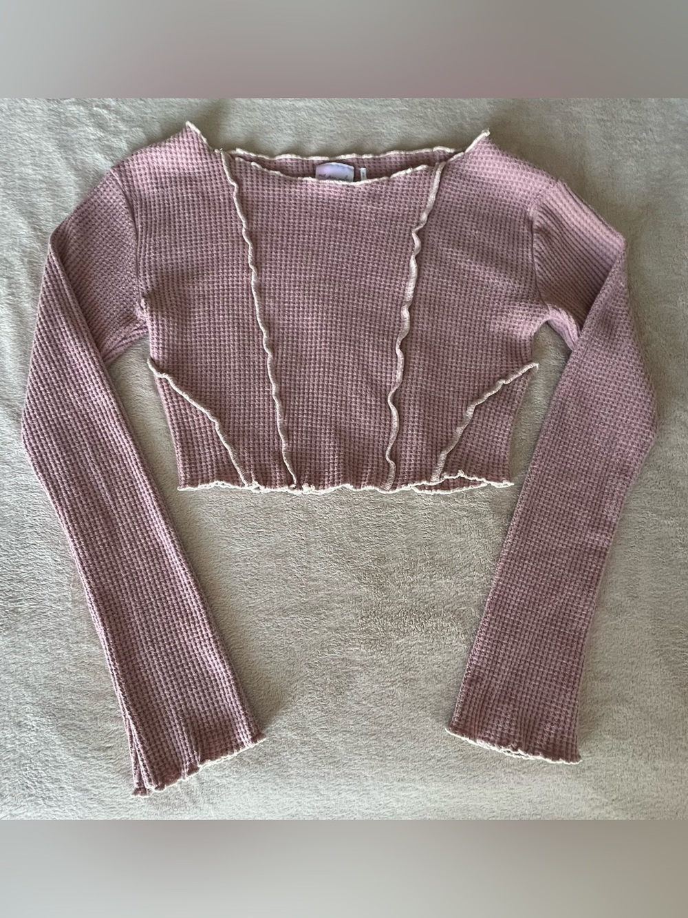 Out from Under/Urban Outfitters Waffle-Knit Cropped Top